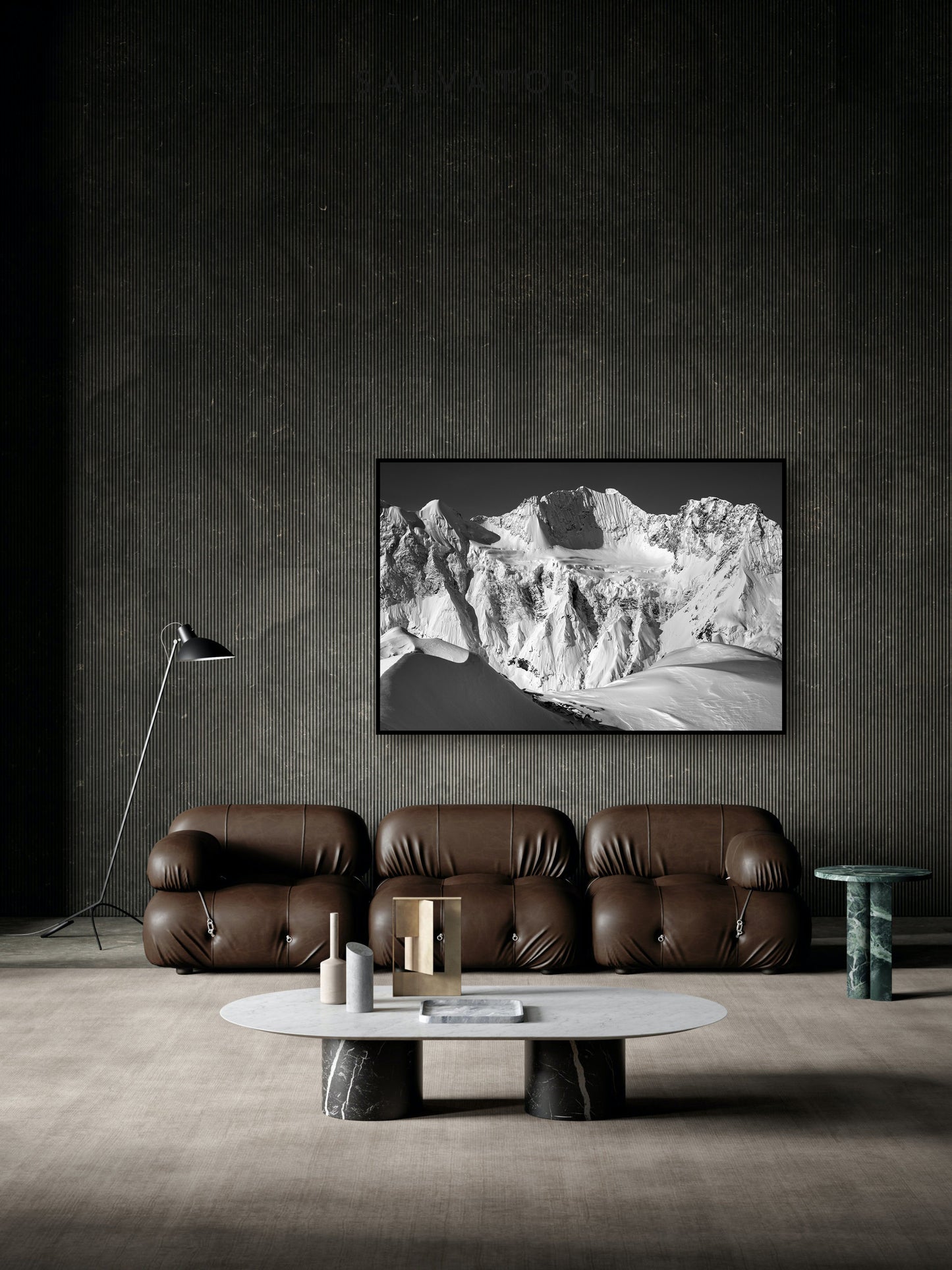 Fine art print of Mount Saugstad mountain in Bella Coola backcountry by Jussi Grznar - winter landscape