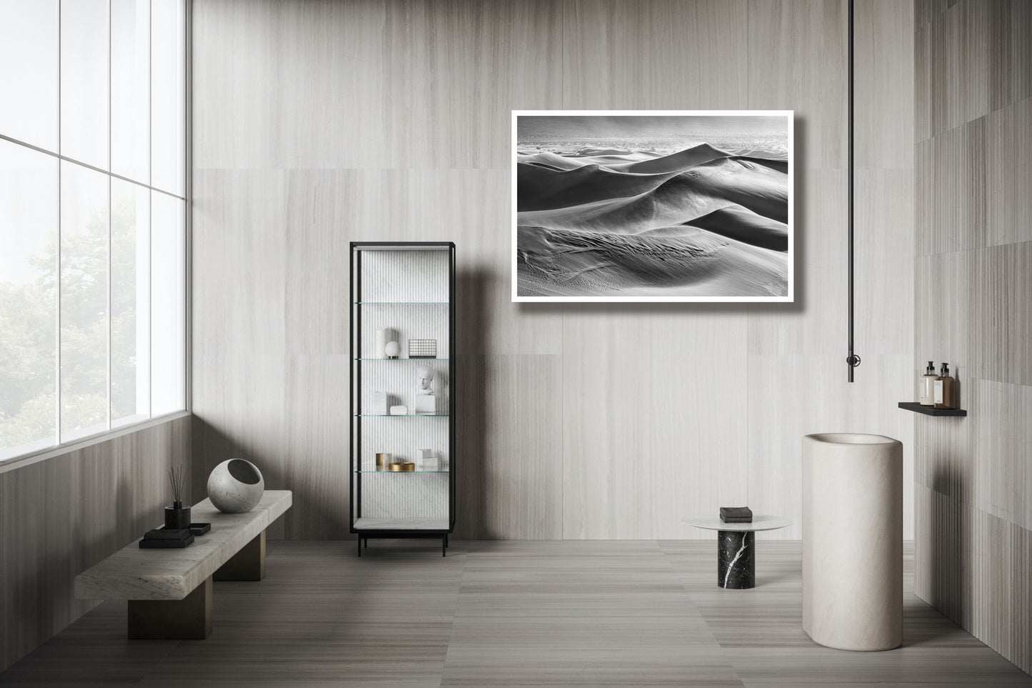 Piesok - Death Valley #47, California, black & white, contemporary, landscape photograph