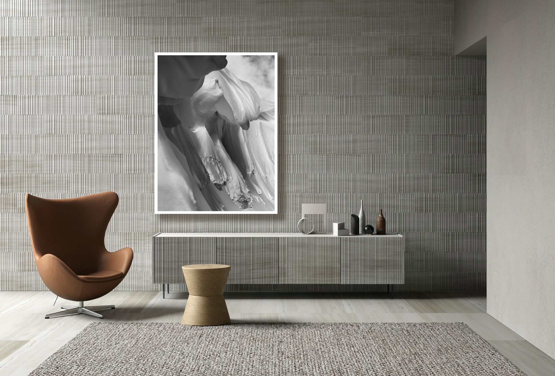 Fine art print of snow formation in Whistler Blackcomb backcountry by Jussi Grznar - winter landscape