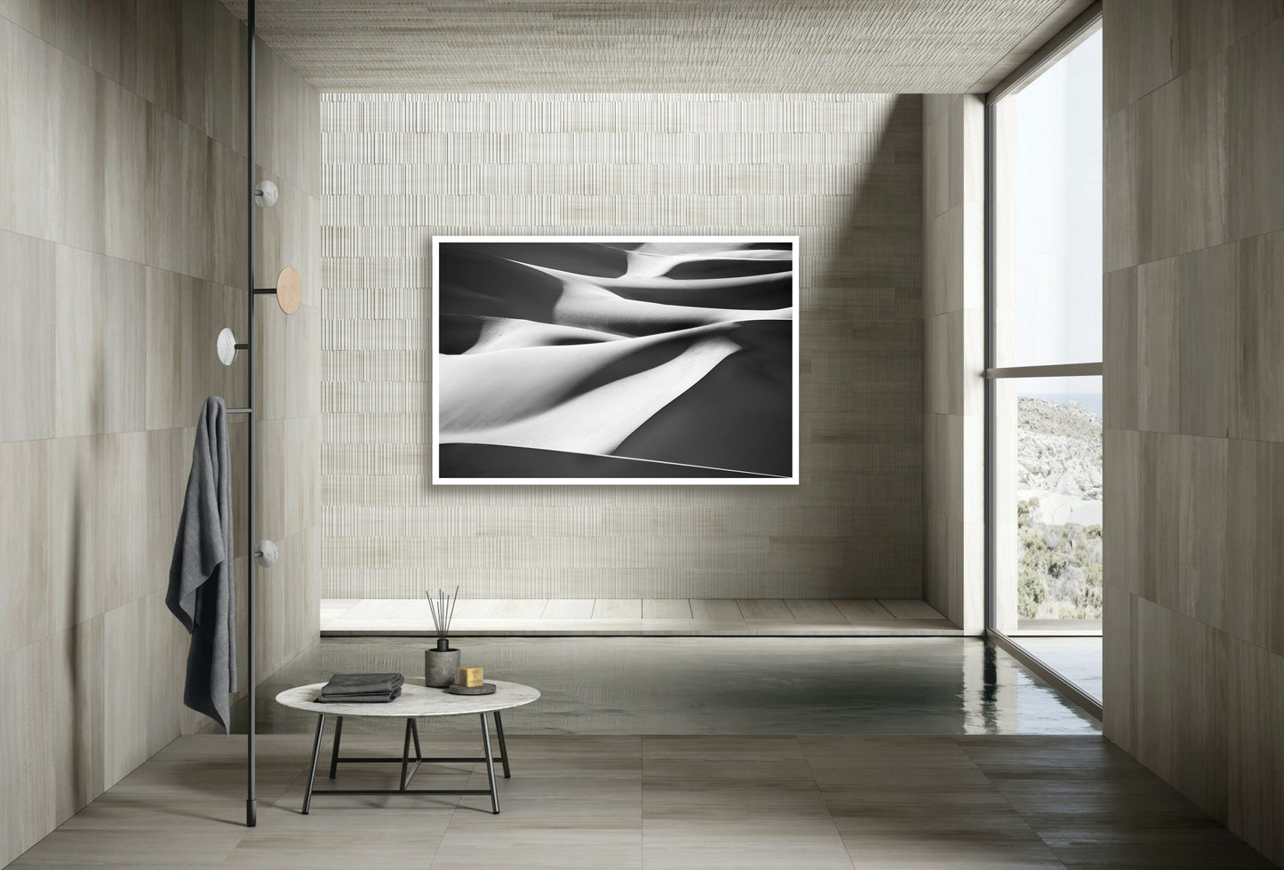 Piesok - Death Valley #24, California, black & white, contemporary, landscape photograph