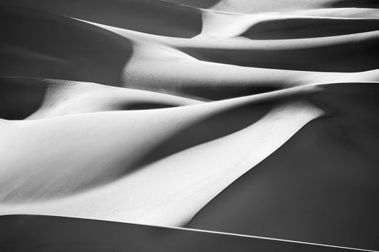 Piesok - Death Valley #24, California, black & white, contemporary, landscape photograph