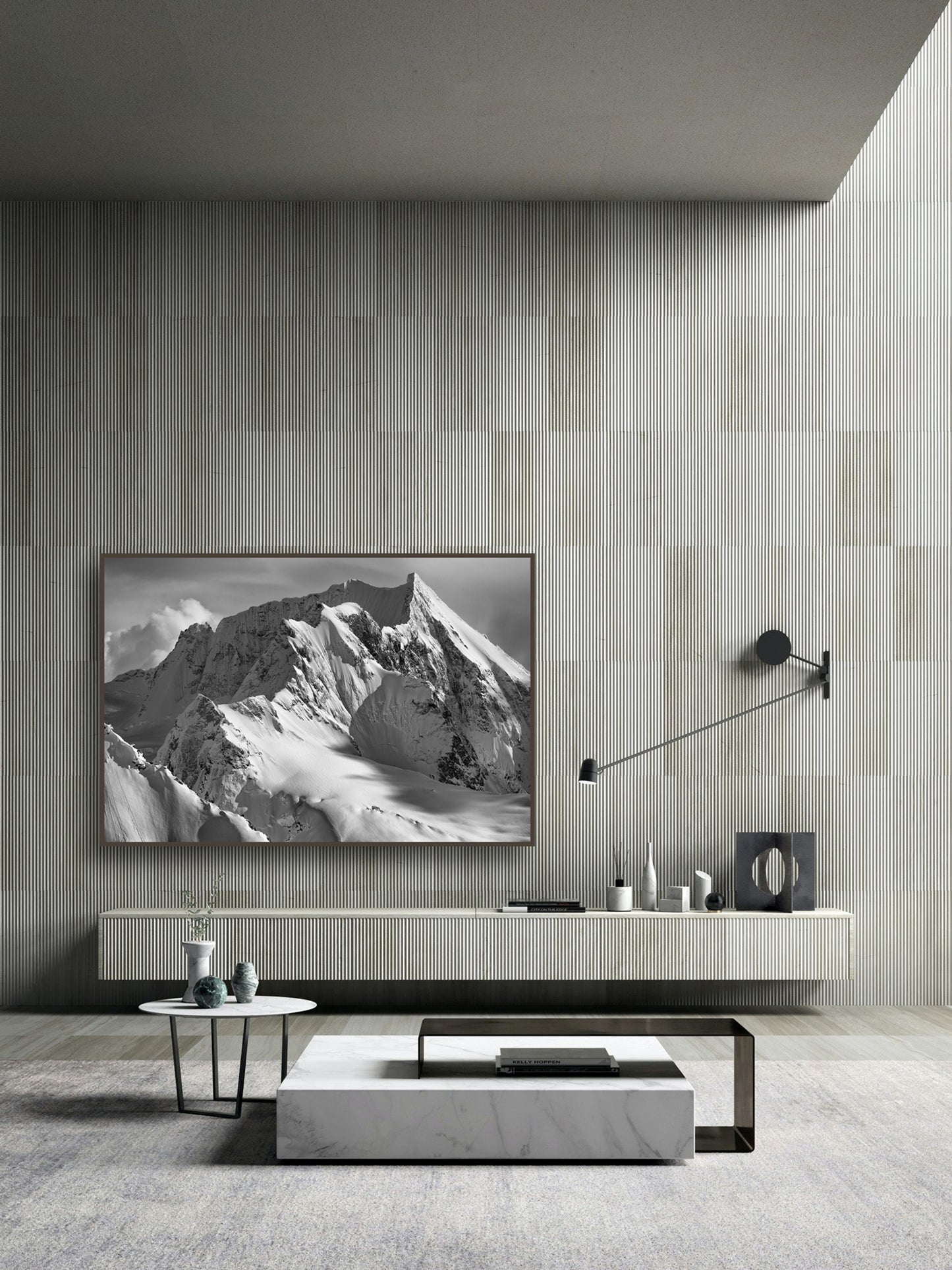 Fine art print of Mount Saugstad mountain in Bella Coola backcountry by Jussi Grznar - winter landscape
