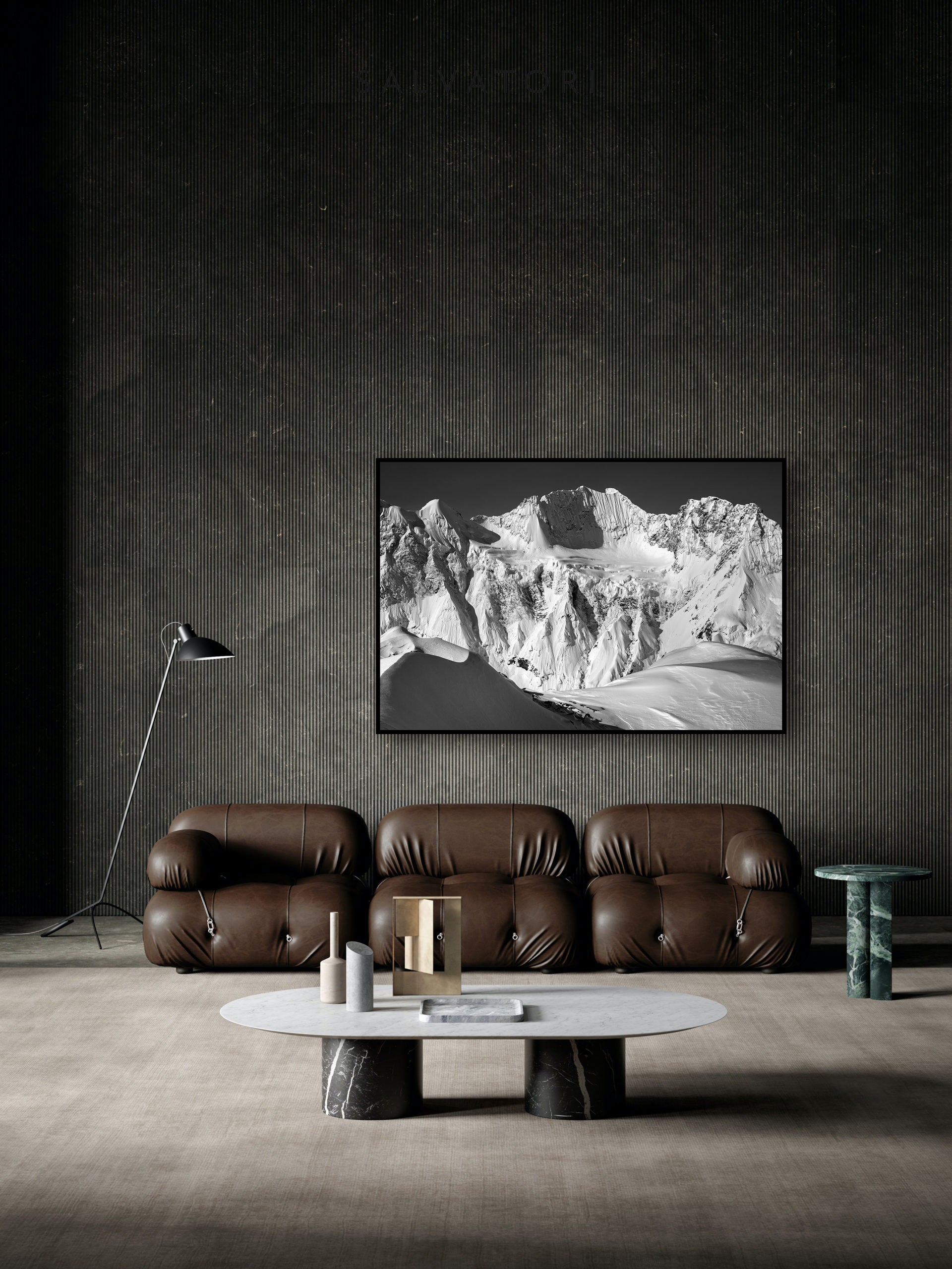 Fine art print of Mount Saugstad mountain in Bella Coola backcountry by Jussi Grznar - winter landscape
