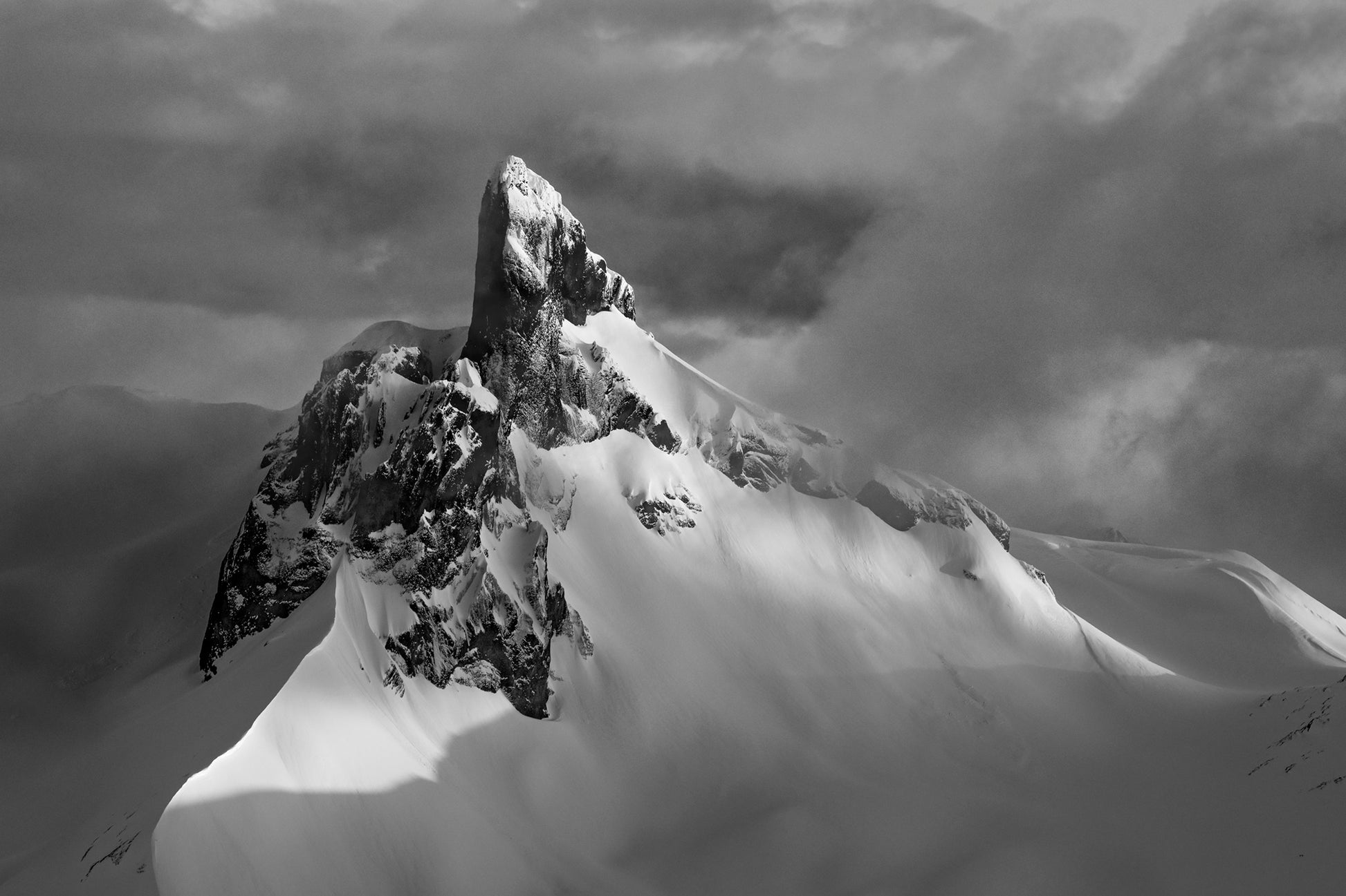 Black Tusk mountain fine art photography landscape print by Jussi Grznar – Whistler Blackcomb backcountry in winter
