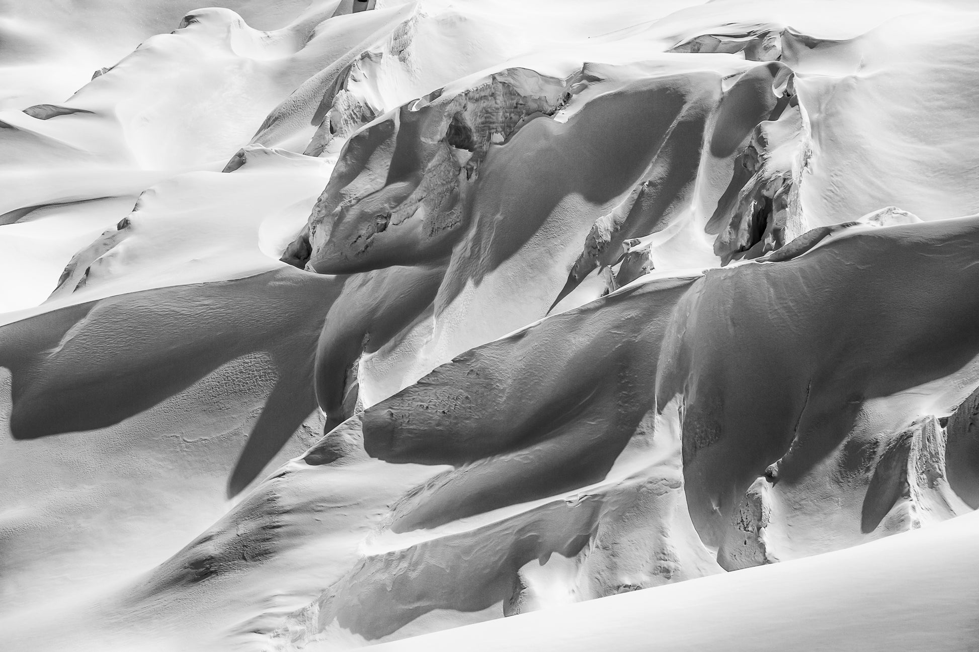 Fine art print of ice formation in Whistler Blackcomb backcountry by Jussi Grznar - winter landscape