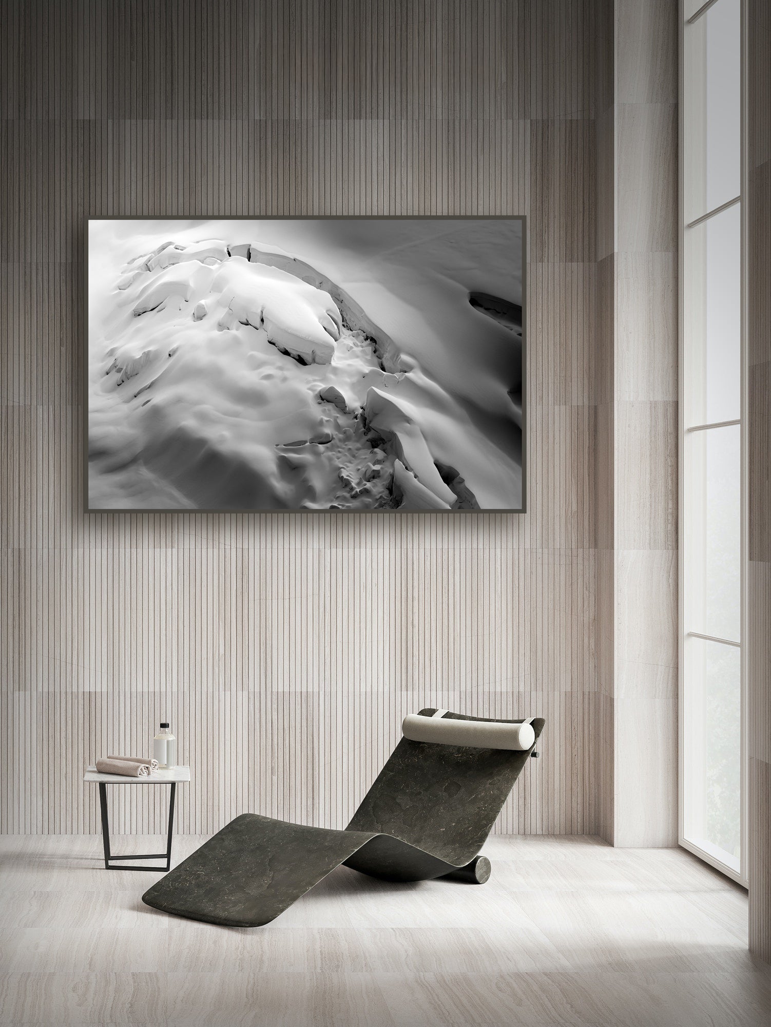 Fine art print of glacier in Whistler Blackcomb backcountry by Jussi Grznar - winter landscape