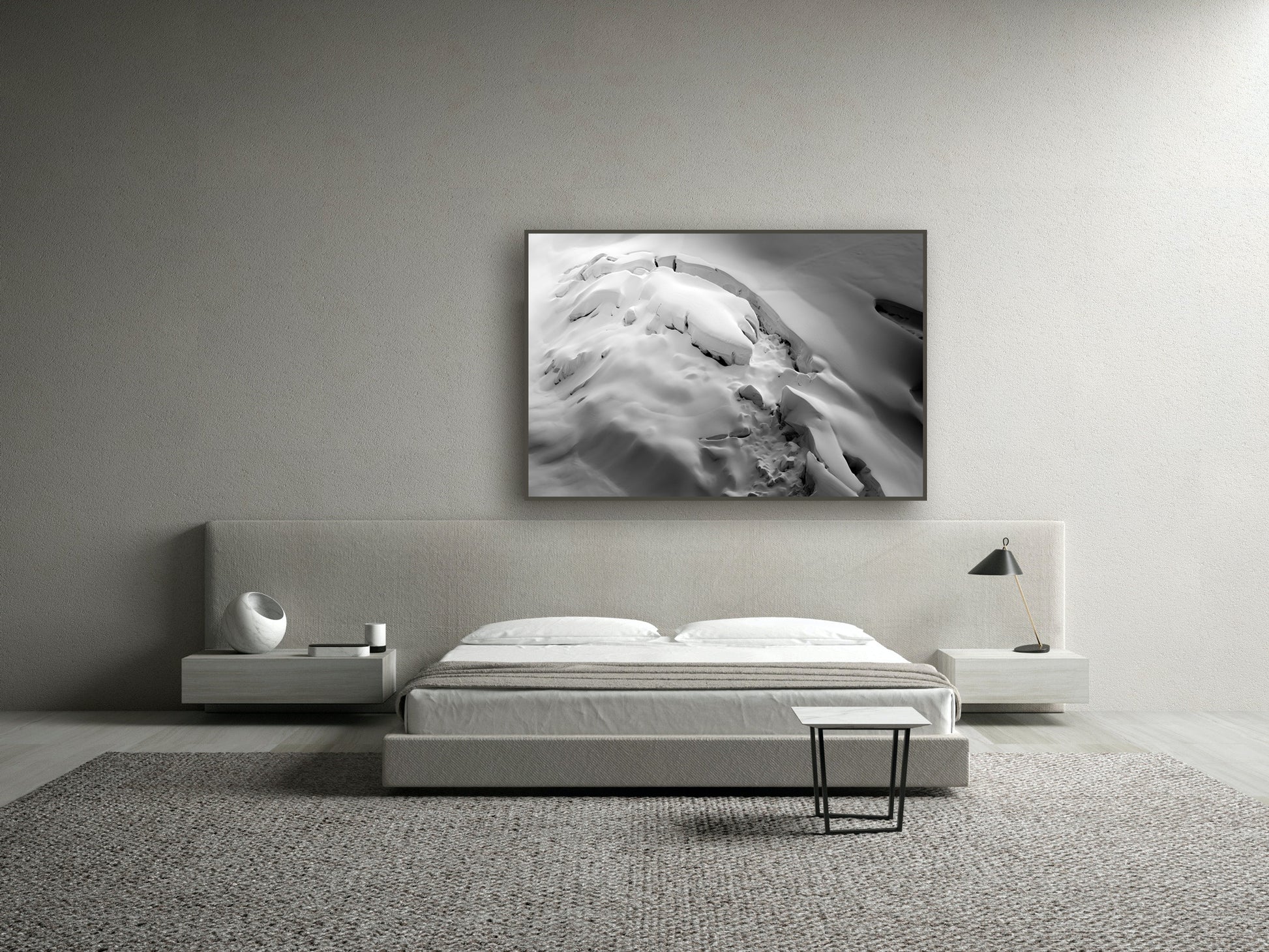 Fine art print of glacier in Whistler Blackcomb backcountry by Jussi Grznar - winter landscape