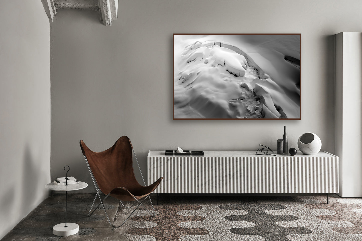 Fine art print of glacier in Whistler Blackcomb backcountry by Jussi Grznar - winter landscape