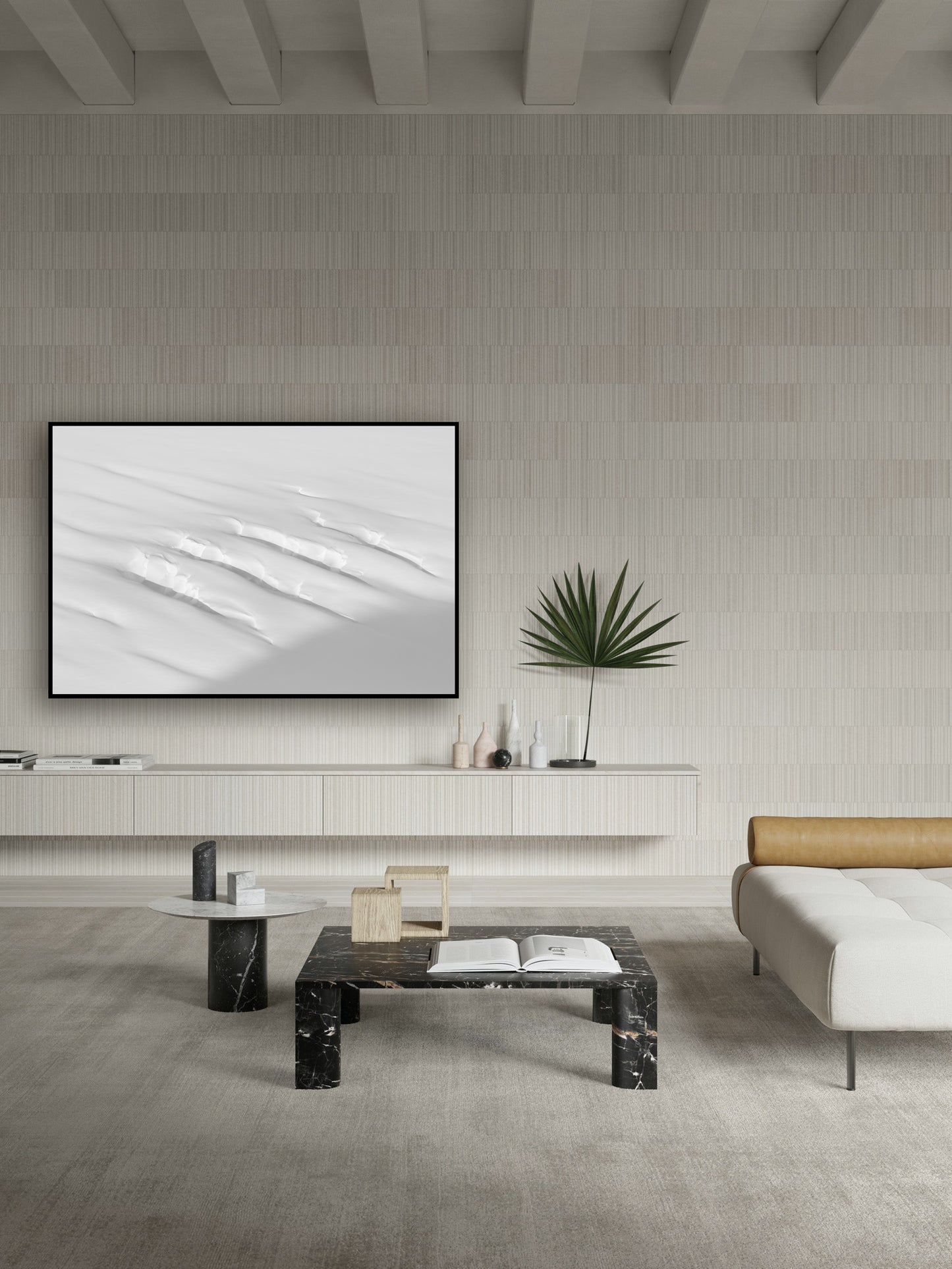 Fine art print of snow abstract  in Whistler Blackcomb backcountry by Jussi Grznar - winter landscape