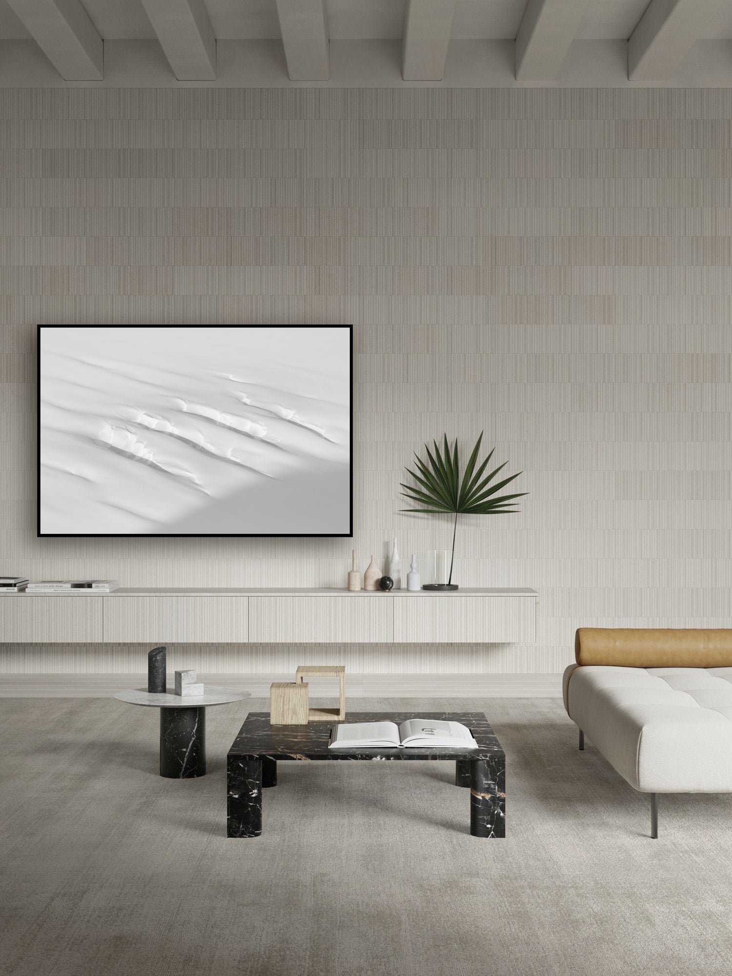 Fine art print of snow abstract  in Whistler Blackcomb backcountry by Jussi Grznar - winter landscape
