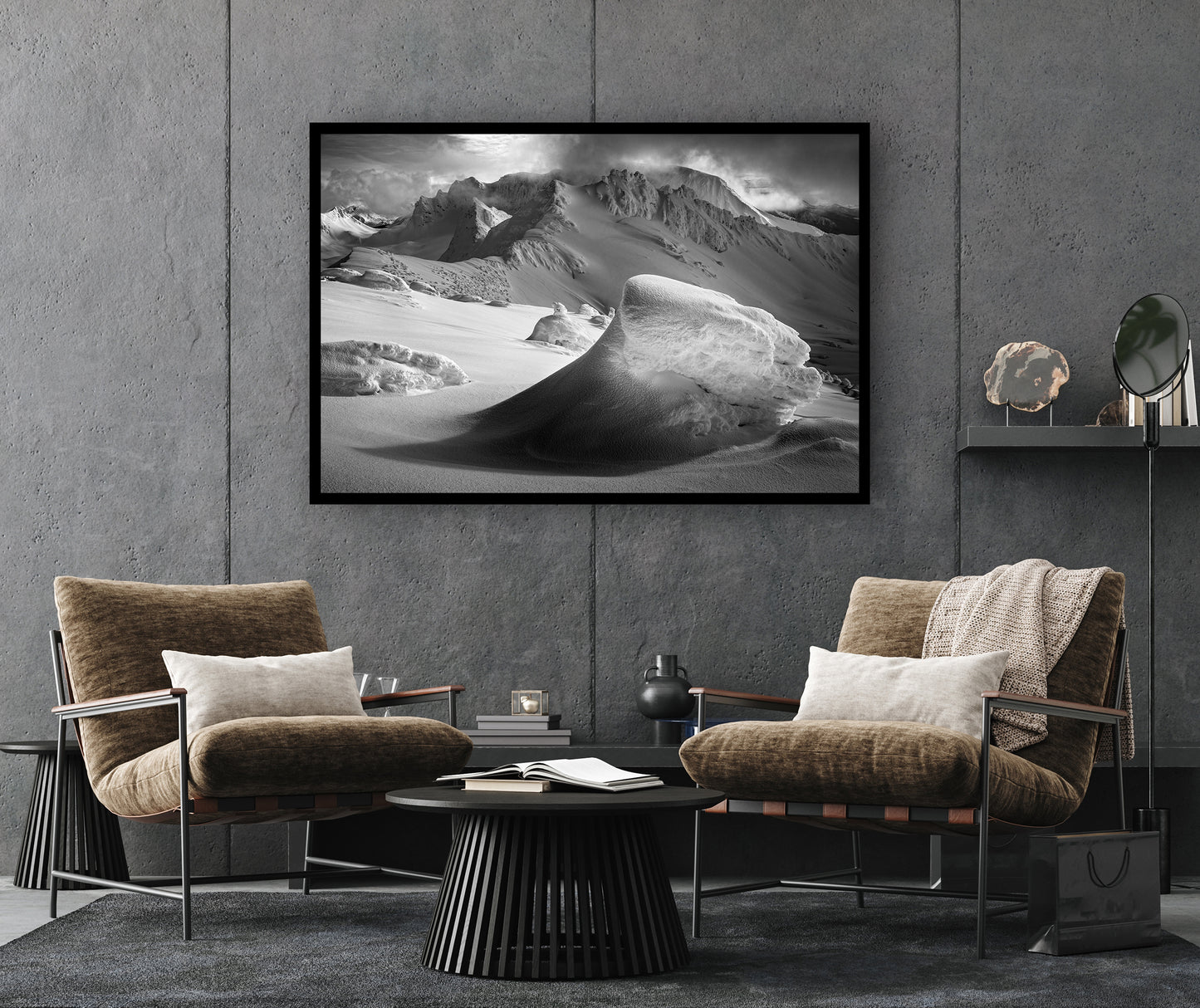 Snowy mountain fine art photography by Jussi Grznar – Whistler Blackcomb backcountry in winter